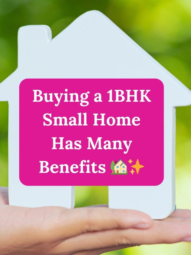 Buying a 1BHK Small Home Has Many Benefits 🏡✨