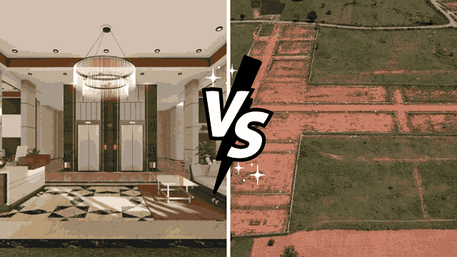 घर खरीदते वक्त सबसे बड़ा सवाल: Plot या Flat?